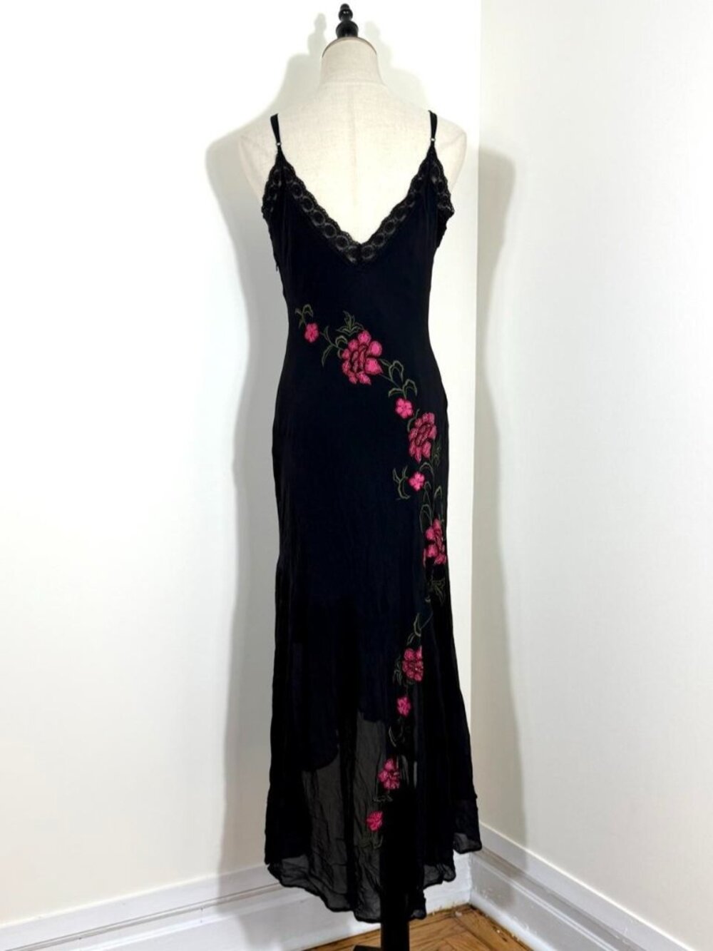 Vintage Sue Wong embroidered beaded silk dress size 10 - Picture 5 of 8